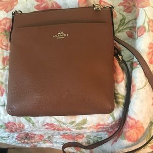 Brown coach shoulder bag